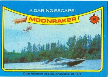 1979 Topps Moonraker #46 A daring escape! Front