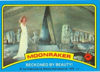1979 Topps Moonraker #49 Beckoned by beauty! Front
