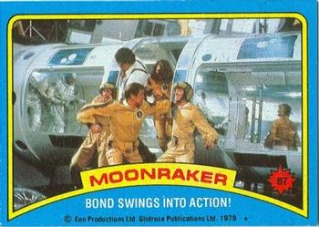 1979 Topps Moonraker #87 Bond swings into action! Front