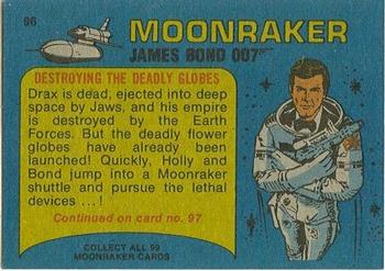 1979 Topps Moonraker #96 Destroying the deadly globes! Back