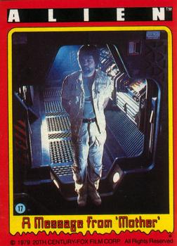 1979 Topps Alien #17 A Message from 'Mother' Front