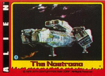 1979 Topps Alien #1 The Nostromo Front