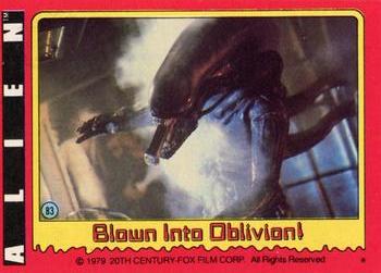 1979 Topps Alien #83 Blown Into Oblivion! Front