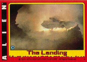 1979 Topps Alien #29 The Landing Front