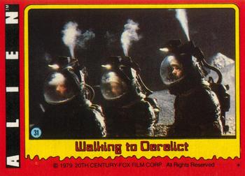 1979 Topps Alien #31 Walking to Derelict Front