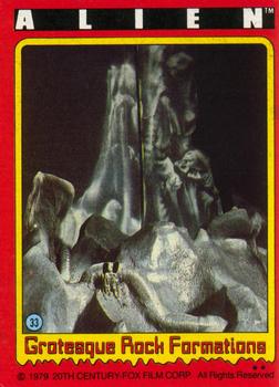 1979 Topps Alien #33 Grotesque Rock Formations Front