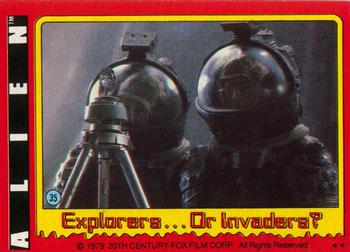 1979 Topps Alien #35 Explorers...Or Invaders? Front