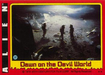 1979 Topps Alien #37 Dawn on the Devil World Front