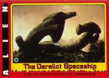 1979 Topps Alien #39 The Derelict Spaceship Front
