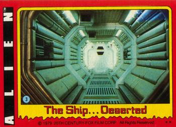 1979 Topps Alien #3 The Ship ... Deserted Front