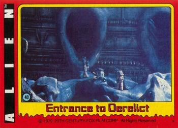 1979 Topps Alien #40 Entrance to Derelict Front