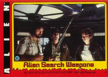 1979 Topps Alien #62 Alien Search Weapons Front