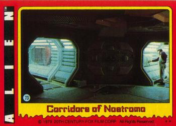 1979 Topps Alien #73 Corridors of Nostromo Front