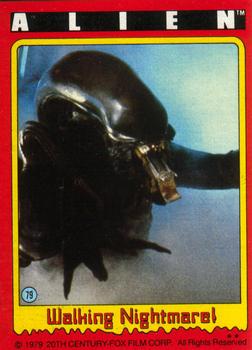 1979 Topps Alien #79 Walking Nightmare! Front
