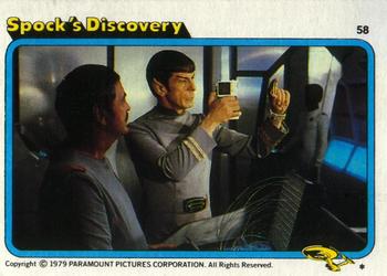 1979 Topps Star Trek: The Motion Picture #58 Spock's Discovery Front