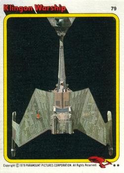 1979 Topps Star Trek: The Motion Picture #79 Klingon Warship Front