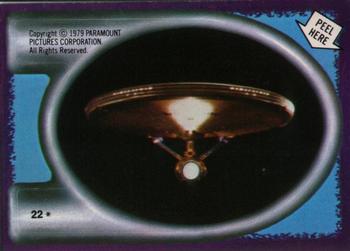 1979 Topps Star Trek: The Motion Picture - Stickers #22 The Enterprise Front