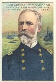 1911 American Tobacco Company Heroes of History / Men of History (T68) #NNO Rear Admiral William Thomas Sampson Front