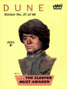1984 Fleer Dune - Stickers #31 ...The Sleeper Must Awaken / Alia Front