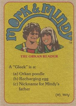 1978 Topps Mork & Mindy #2 Mork, that's the last time I use your tailor! Back