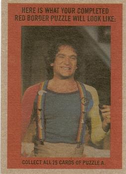 1978 Topps Mork & Mindy #6 No, Mork - A double date doesn't mean going out with a two-headed Venusian! Back