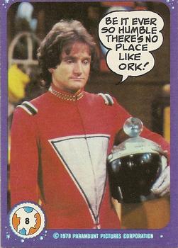 1978 Topps Mork & Mindy #8 Be it ever so humble there's no place like Ork! Front