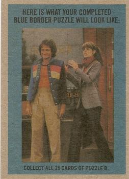 1978 Topps Mork & Mindy #10 Somebody just sold me Mt. Rushmore.. If I can buy the Grand Canyon I'll have somewhere to put it! Back