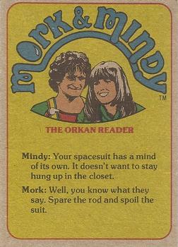 1978 Topps Mork & Mindy #23 I tell you, Sylvia.. We can't go on meeting like this! Back