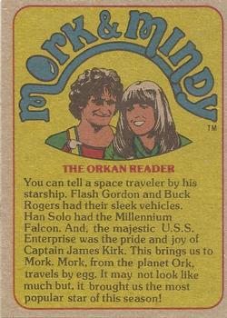 1978 Topps Mork & Mindy #27 I know you're watching the T.V.-- But I wish you'd turn it on! Back