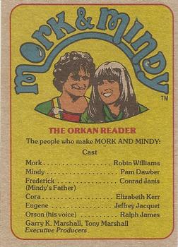 1978 Topps Mork & Mindy #29 Some of my best friends are sandwiches! Back