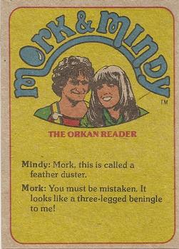 1978 Topps Mork & Mindy #49 Do you like your air fried or hard boiled? Back
