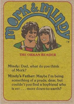 1978 Topps Mork & Mindy #53 It's the only way to travel! Back