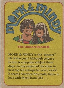 1978 Topps Mork & Mindy #54 You can't live in the attic... It's dirty and full of bugs! Back