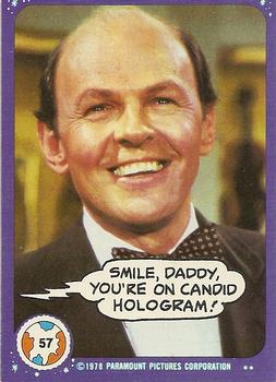 1978 Topps Mork & Mindy #57 Smile, Daddy, you're on Candid Hologram! Front
