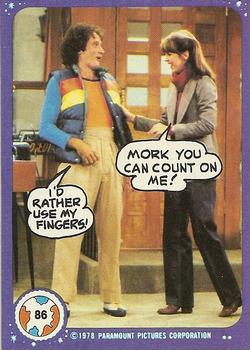 1978 Topps Mork & Mindy #86 Mork you can count on me! Front