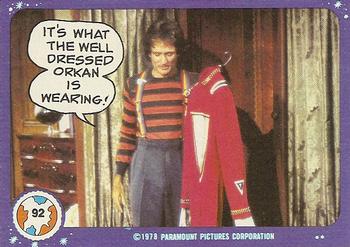 1978 Topps Mork & Mindy #92 It's what the well dressed Orkan is wearing! Front