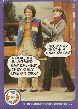 1978 Topps Mork & Mindy #96 Look, an 8-armed Namzal-- But they only live on Ork! Front