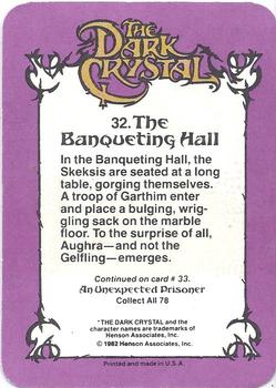1982 Donruss The Dark Crystal #32 The Banqueting Hall Back