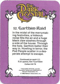 1982 Donruss The Dark Crystal #52 Garthim Raid Back