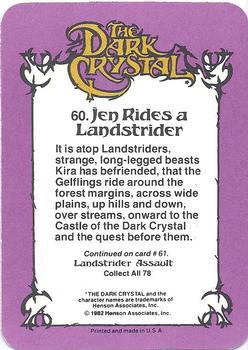 1982 Donruss The Dark Crystal #60 Jen Rides a Landstrider Back