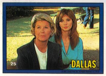 1981 Donruss Dallas #25 Miss Ellie & Pam Front