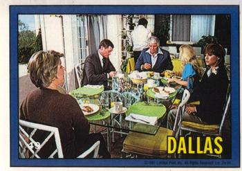1981 Donruss Dallas #49 Patio dinner Front
