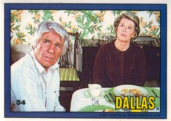 1981 Donruss Dallas #54 Jock & Ellie react Front