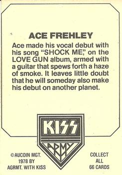 1978 Donruss Kiss #21 Ace Frehley Back