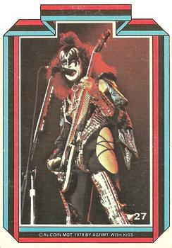 1978 Donruss Kiss #27 Gene Simmons Front