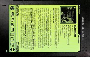 1998 DC Comics Chase DEO File Cards #NNO Batman Back