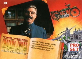 1992 Pro Set The Young Indiana Jones Chronicles #50 Verdun, 1916 Back