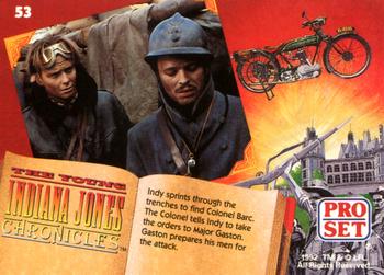 1992 Pro Set The Young Indiana Jones Chronicles #53 Verdun, 1916 Back