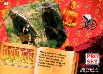 1992 Pro Set The Young Indiana Jones Chronicles #66 China 1910 Back