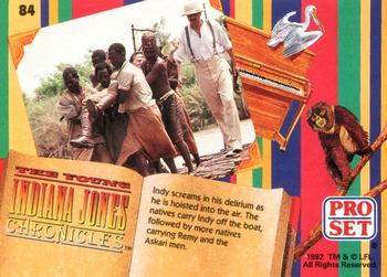 1992 Pro Set The Young Indiana Jones Chronicles #84 Congo 1917 Back